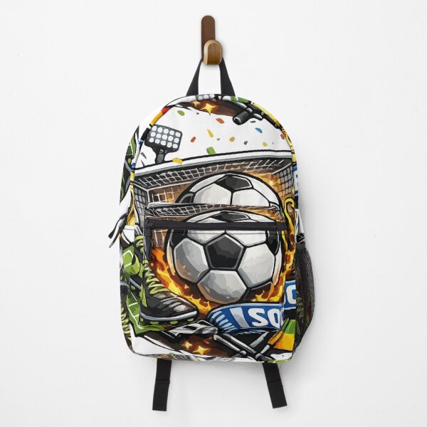 Item preview, Dynamic Soccer Football Graphic Illustration with Ball, Goal, and Trophy designed and sold by YasminTaha.