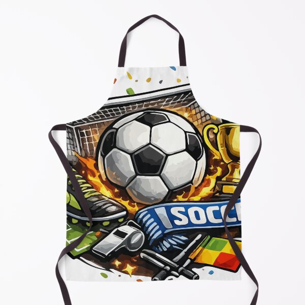 Item preview, Dynamic Soccer Football Graphic Illustration with Ball, Goal, and Trophy designed and sold by YasminTaha.