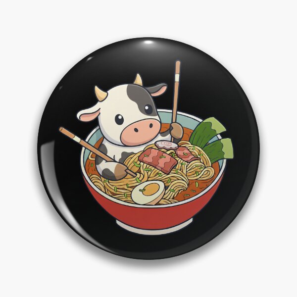 Item preview, Funny Cow Japanese Ramen Noodles Bowl Zoo Boys Girls Kids designed and sold by rafaeltto.
