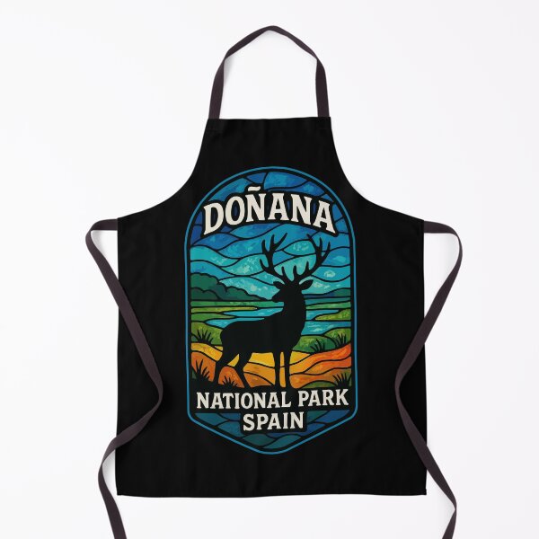 Item preview, Donana National Park Spain Deer Stained Glass Travel designed and sold by TomFrontierArt.