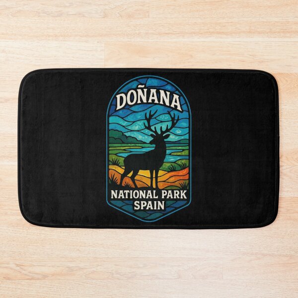 Item preview, Donana National Park Spain Deer Stained Glass Travel designed and sold by TomFrontierArt.