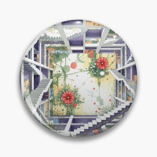 Item preview, cosmic noise labyrinth botanical colorful geometric abstract design designed and sold by SmashingDeals.