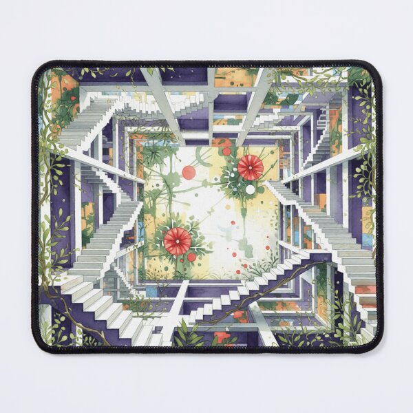 Item preview, cosmic noise labyrinth botanical colorful geometric abstract design designed and sold by SmashingDeals.