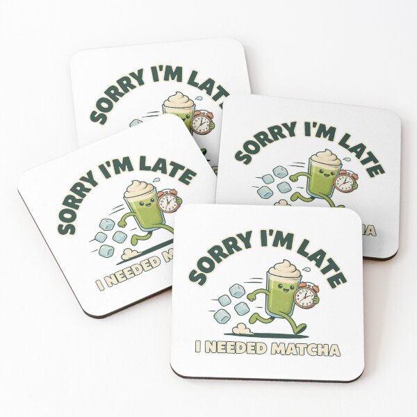 Item preview, Sorry I'm Latte I Needed Matcha – Funny Matcha Tea Lover Design designed and sold by ArcticFoxStudio.