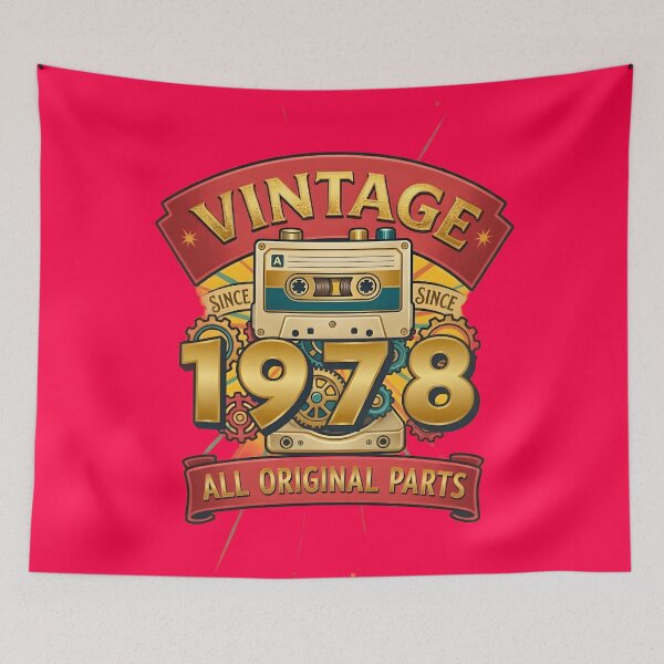 Item preview, Vintage 1978 All Original Parts Retro Cassette Design designed and sold by L&L.