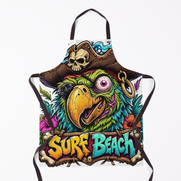 Item preview, Crazy Pirate Parrot Surf Design designed and sold by castillomiami.
