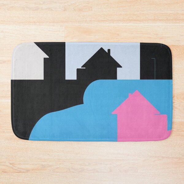 Item preview, Minimalist village in pink designed and sold by uunaa.