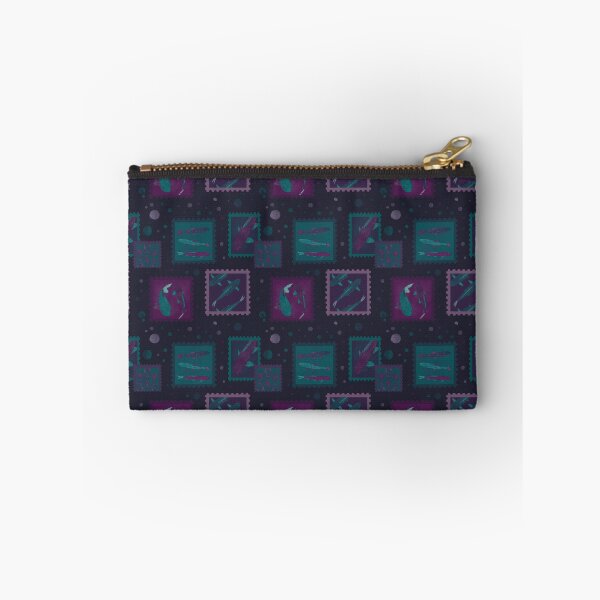 Item preview, Moody Fish Postage Stamps designed and sold by Pinecone Place.
