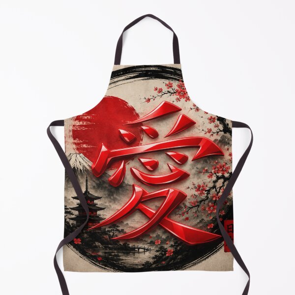 Item preview, Kanji Love | Japanese Cherry Blossom Zen Art designed and sold by BeachBumPics.