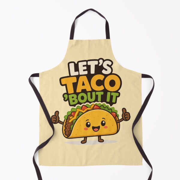 Item preview, Let's Taco 'Bout It | Cute Kawaii Taco Pun Cartoon Design designed and sold by Savage Dreams.