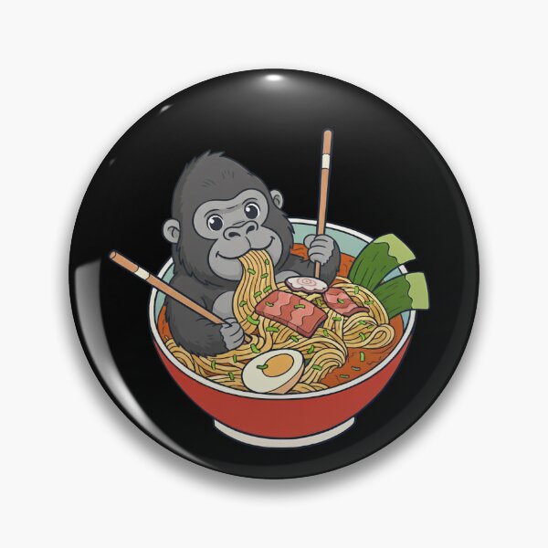 Item preview, Funny Gorilla Japanese Ramen Noodles Bowl Zoo Boys Girls Kids designed and sold by rafaeltto.