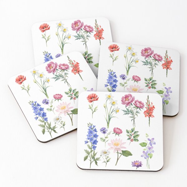 Item preview, watercolor flowers designed and sold by Jack W Art.