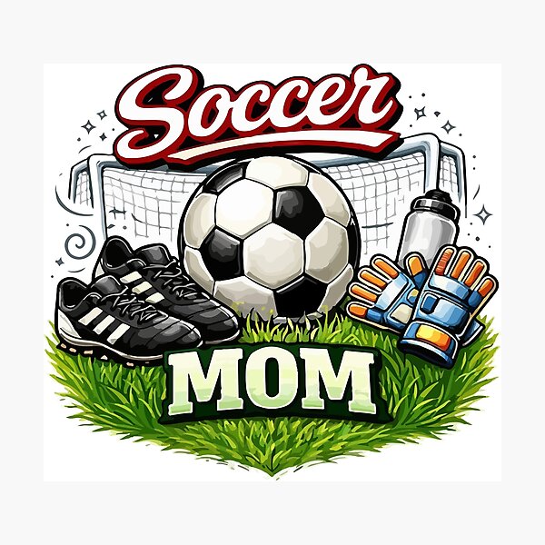 Item preview, Proud Soccer Mom Game Day Graphic designed and sold by YasminTaha.