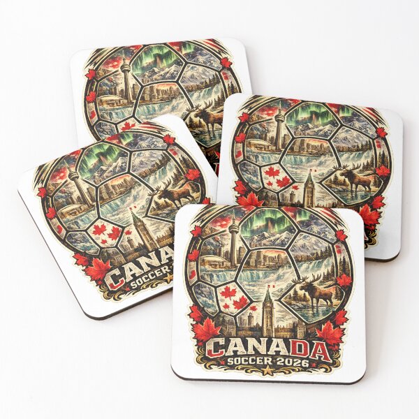 Item preview, Canada Soccer Shirt - Canadian Landmarks Football Gift for Canada Fans designed and sold by UrbanPrintVibes.