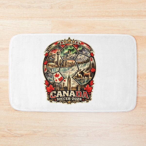 Item preview, Canada Soccer Shirt - Canadian Landmarks Football Gift for Canada Fans designed and sold by UrbanPrintVibes.