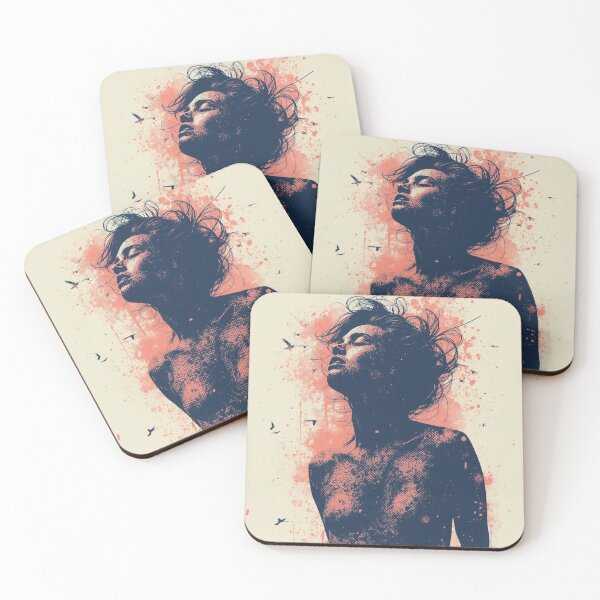 Item preview, Emotional Watercolour Dark Art Portrait - Ascend in Silence designed and sold by ERODED SELF.