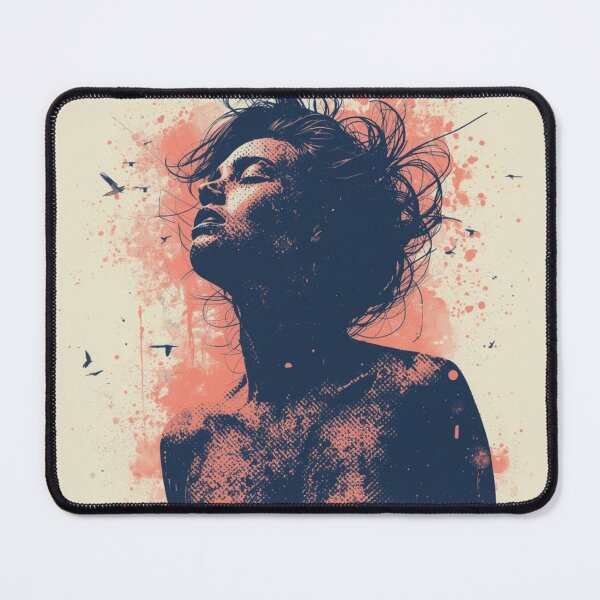 Item preview, Emotional Watercolour Dark Art Portrait - Ascend in Silence designed and sold by ERODED SELF.