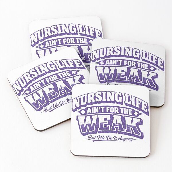 Item preview, Nursing Life Aint For The Weak Funny Nurse Gift RN Typography T-Shirt designed and sold by VaultVibes.