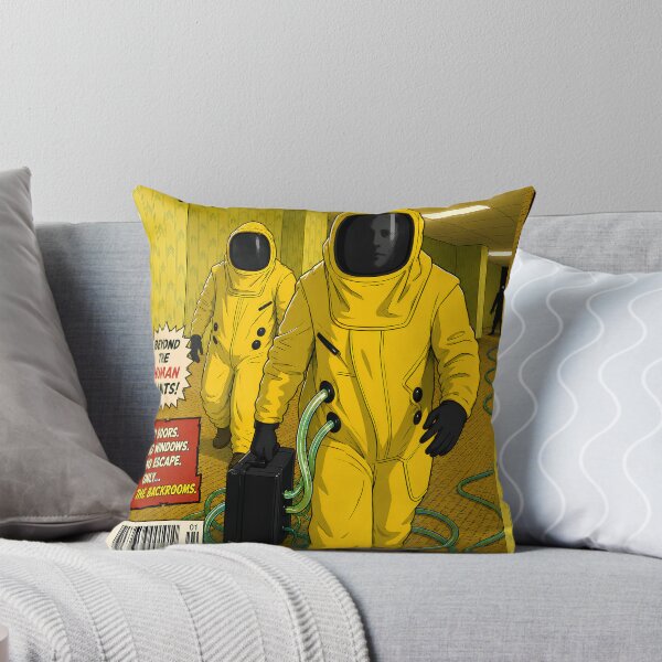 Item preview, Backrooms comic cover print hazmat yellow  designed and sold by Campbell0395.
