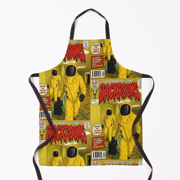 Item preview, Backrooms comic cover print hazmat yellow designed and sold by Campbell0395.