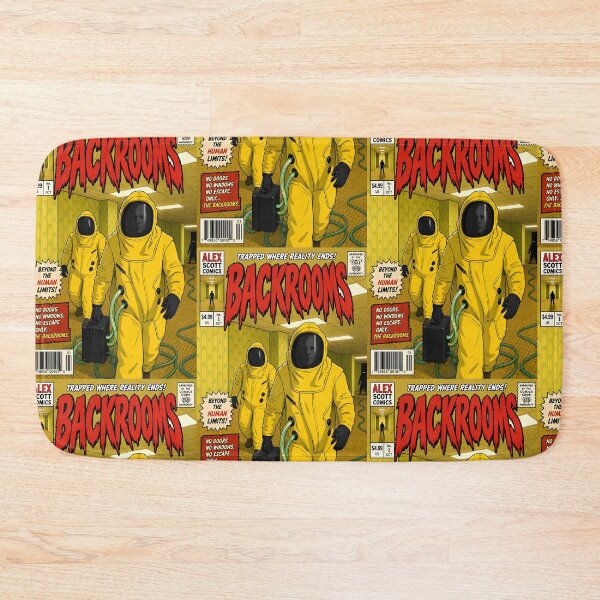 Item preview, Backrooms comic cover print hazmat yellow  designed and sold by Campbell0395.