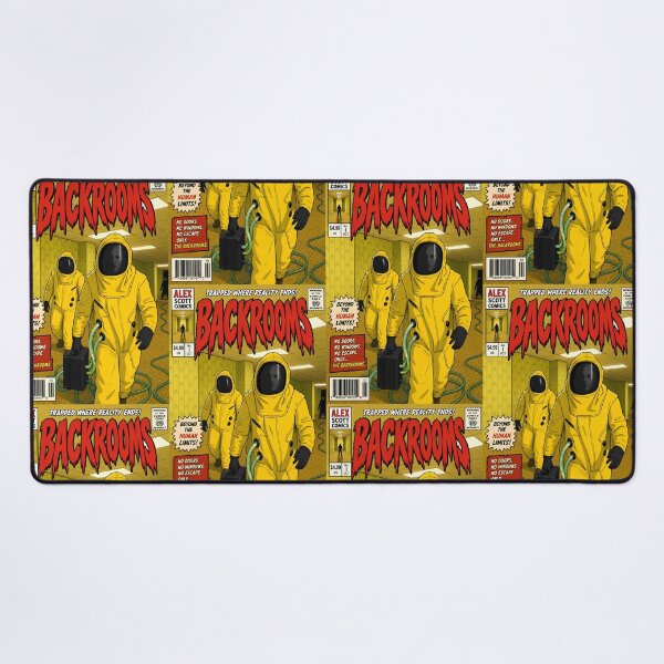 Item preview, Backrooms comic cover print hazmat yellow designed and sold by Campbell0395.