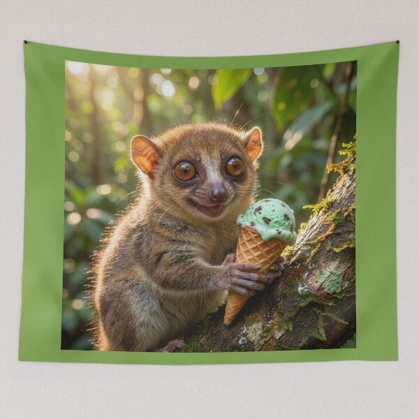 Item preview, Madame Berthe's Mouse Lemur Has an Ice Cream Cone designed and sold by Tridentulus.