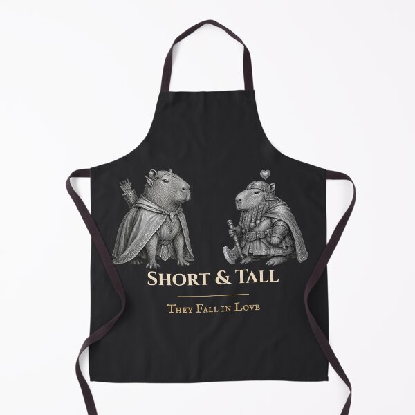 Item preview, Capybara couple, Short and Tall | Elf and Dwarf - Fantasy romance designed and sold by Love&Geek.