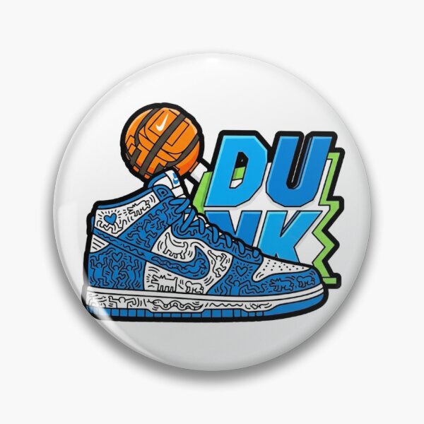 Item preview, Keith Haring Style Blue Dunk Art designed and sold by rarekicksnyc.