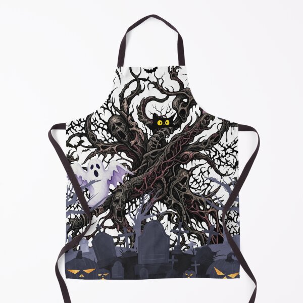 Item preview, Spooky Graveyard and Haunted Tree Goth Halloween Pattern designed and sold by VibranPalette.
