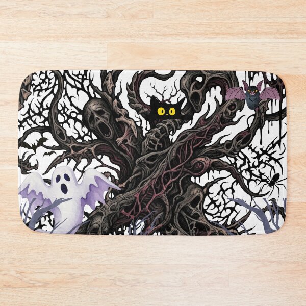 Item preview, Spooky Graveyard and Haunted Tree Goth Halloween Pattern designed and sold by VibranPalette.