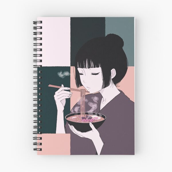 Item preview,  Girl eating ramen designed and sold by uunaa.
