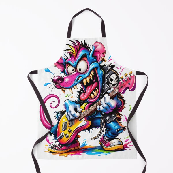 Item preview, Edgy Cartoon Rocker Rat Fink Playing Guitar designed and sold by castillomiami.