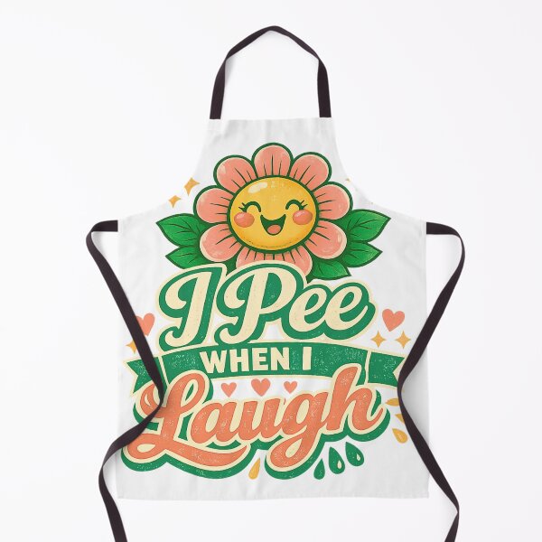 Item preview, I Pee When I Laugh Retro T-Shirt Design designed and sold by MerchlyMike.