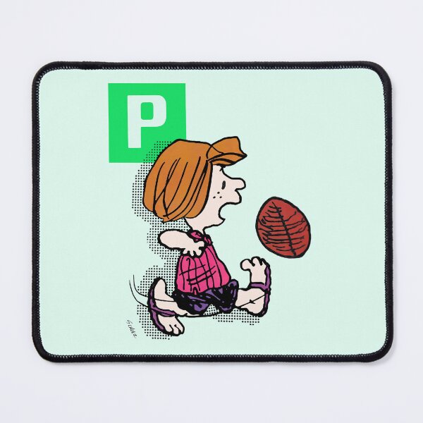 Item preview, Peppermint Patty Retro Comic Sports Football Girl Pop Art designed and sold by Schulz Lightprint Studio.