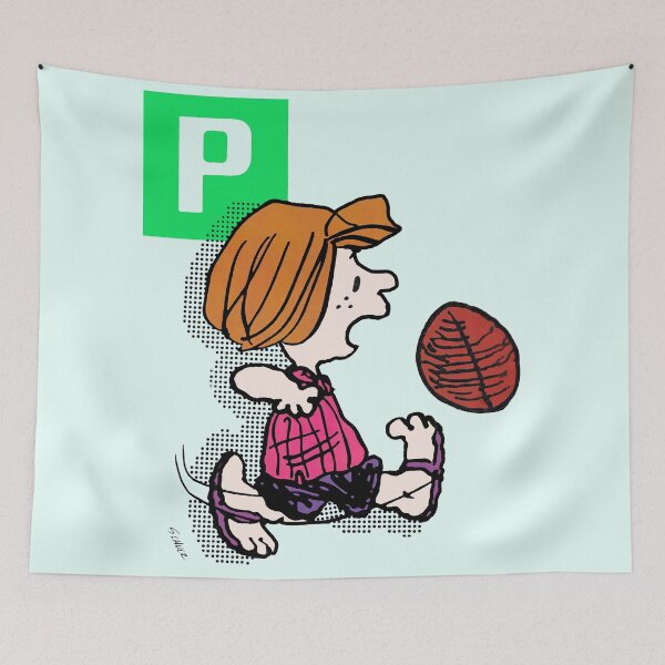 Item preview, Peppermint Patty Retro Comic Sports Football Girl Pop Art designed and sold by Schulz Lightprint Studio.