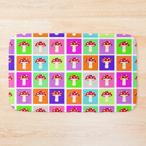 Item preview, Rainbow Patchwork Mushrooms designed and sold by uunaa.