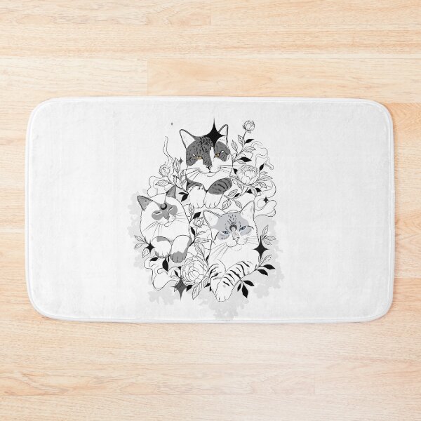 Item preview, Mystic Moon Cats Among Peonies designed and sold by GhostKaida.