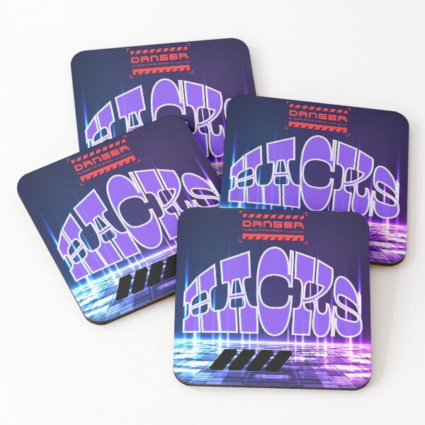 Item preview, Cyberpunk HACKS Glitch Art Tech Typography Design designed and sold by Aesthetic Joy Studio.