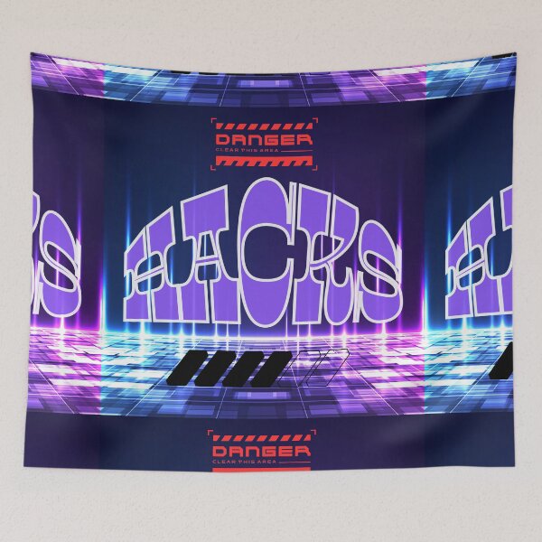 Item preview, Cyberpunk HACKS Glitch Art Tech Typography Design designed and sold by Aesthetic Joy Studio.
