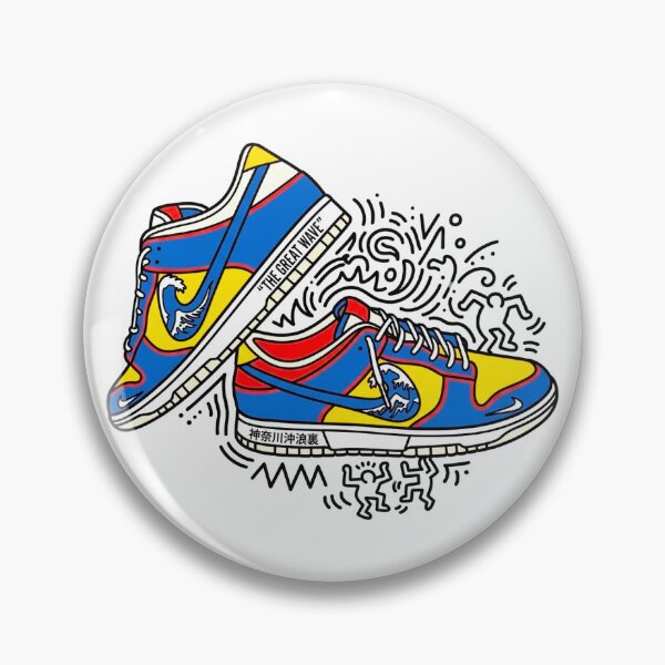 Item preview, The Great Wave Sneaker Art designed and sold by rarekicksnyc.