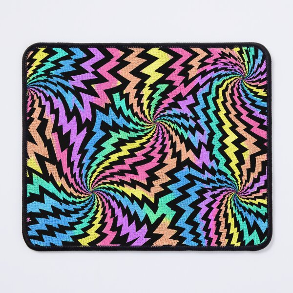 Item preview, Pastel Neon Rainbow Zigzag Rave Comic Pattern designed and sold by BeJolley.
