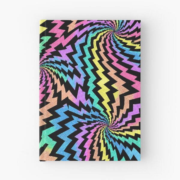 Item preview, Pastel Neon Rainbow Zigzag Rave Comic Pattern designed and sold by BeJolley.