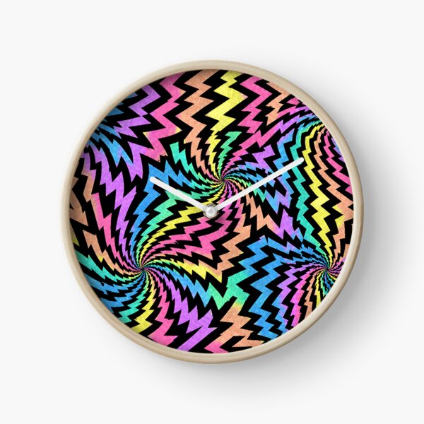 Item preview, Pastel Neon Rainbow Zigzag Rave Comic Pattern designed and sold by BeJolley.