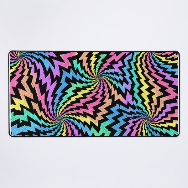 Item preview, Pastel Neon Rainbow Zigzag Rave Comic Pattern designed and sold by BeJolley.