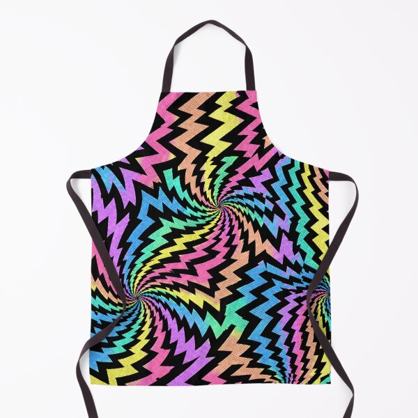 Item preview, Pastel Neon Rainbow Zigzag Rave Comic Pattern designed and sold by BeJolley.