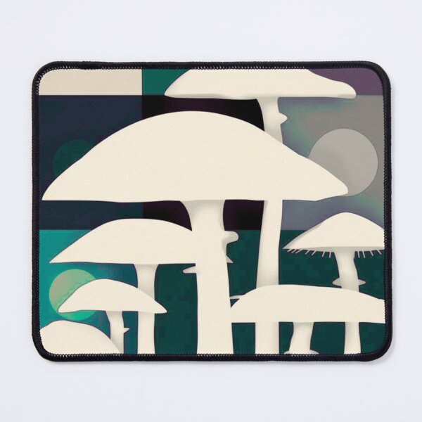 Item preview, Minimalist mushrooms on green designed and sold by uunaa.