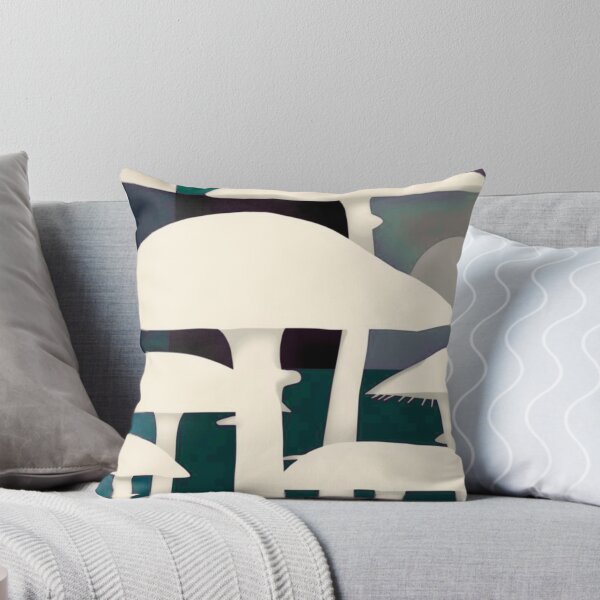 Item preview,  Minimalist mushrooms on green designed and sold by uunaa.