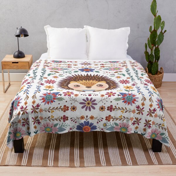 Item preview, Scandinavian Folk Art, Floral Hedgehog designed and sold by xiao xuans.