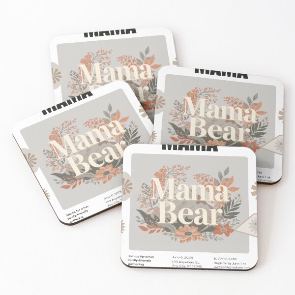 Item preview, Mama Bear - Boho Nature Mom Gift Tee designed and sold by RedRubyBubble.